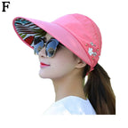 Fashion, Ladies, Summer Vacation, Wide Brim Foldable Sun Hat, UV Protection, Beach Sun Hat, Casual Hat