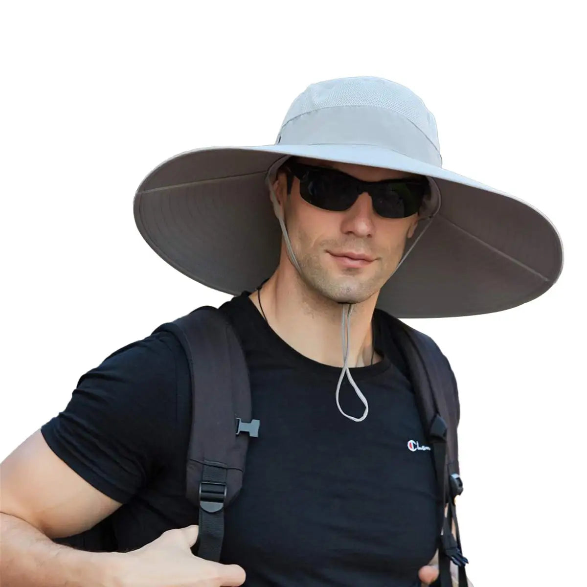 Leotruny Lightweight Windproof Super Wide Brim Waterproof Bucket Hat UPF 50+ UV Resistant Outdoor Sun Hat For Beach Fishing Travel Gardening