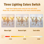 Luxury Gold Crystal Glass Wall Sconce with Flower Lampshade for Entrance Bedroom Hallway Decorative Lighting