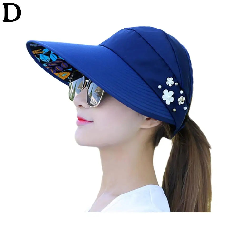 Fashion, Ladies, Summer Vacation, Wide Brim Foldable Sun Hat, UV Protection, Beach Sun Hat, Casual Hat