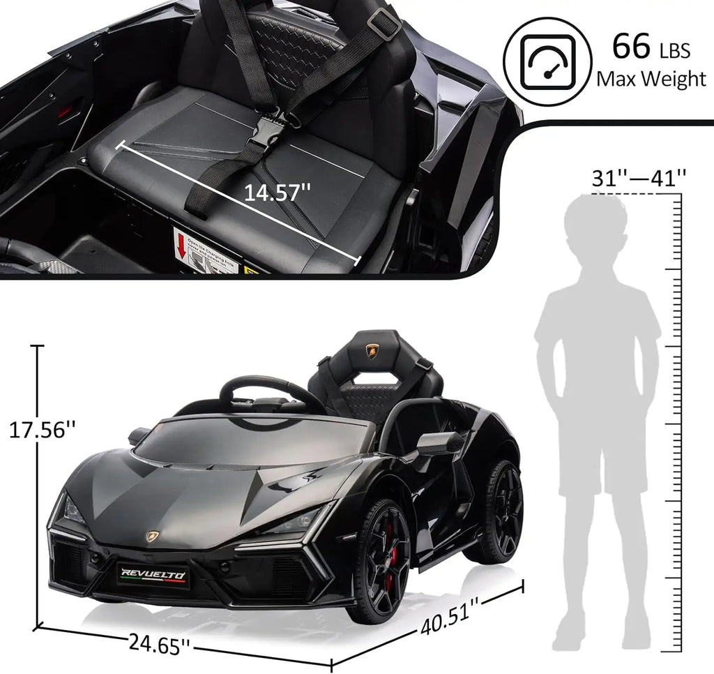 3-8 Years Ride On Car Toy for Kids Children Boys Girls Gift Electric Vehicle with Bluetooth USB Music Remote Control Headlight