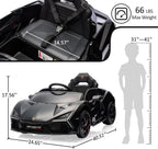 3-8 Years Ride On Car Toy for Kids Children Boys Girls Gift Electric Vehicle with Bluetooth USB Music Remote Control Headlight