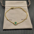 2025 New High-Quality Christmas Elegant and Simple Gold-Plated Round Bracelets and Necklaces Set - Valentine's Day Gift