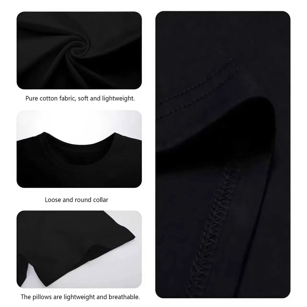 Crew Neck Graphic Cotton T Shirt For Men Black White Options, Angeles 1987 The Angeles Oversized Tees Casual Wear, Spring Short Sleeve Loose Fit Tops, Summer Fashion Basic Shirts, Clothes Gift For Men