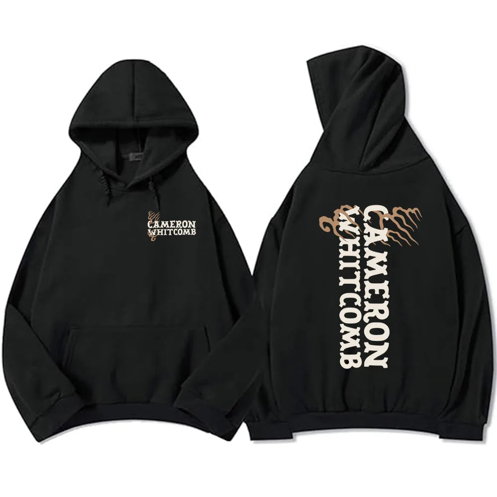 CAMERON WHITCOMB Logo Hoodies Fleece Long Sleeve Hooded Sweatshirt Graphic Merch Unisex Streetwear Loose Casual Men/Women Hoodie