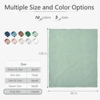 100% Cotton Muslin Blanket 108" X 90" Size 4-Layers Summer Gauze s for Bed Couch Soft Lightweight Breathable Linen Blankets Bed