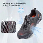 Men's Hiking Shoes Breathable Non-Slip Sneakers Mesh Walking Shoes for Outdoor Trails Trekking Training