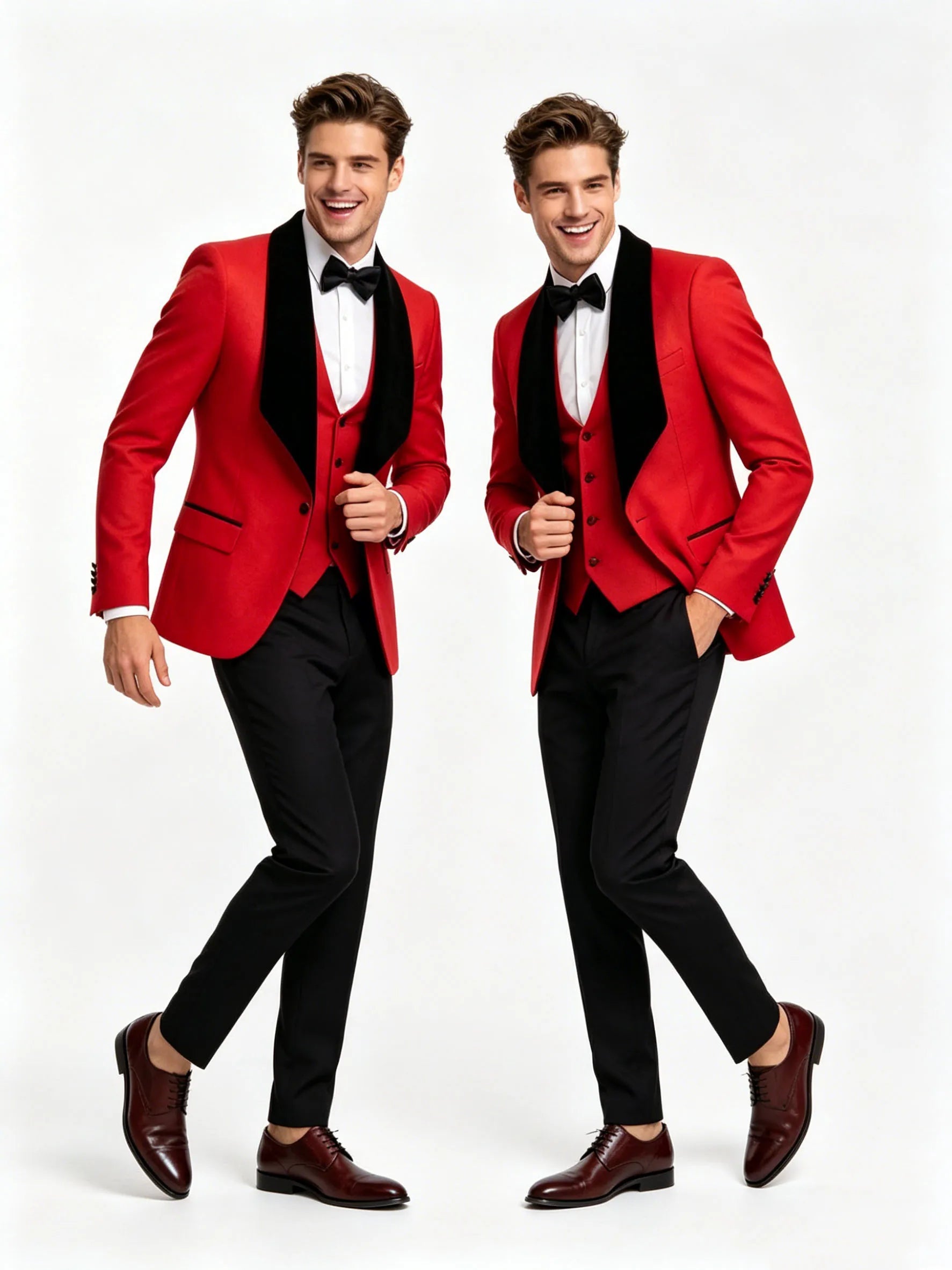 Men Suit 3 Piece Slim Fit Tuxedo for Men Paisley Suit Tux Shawl Lapel One Button Blazer Waistcoat Pant Set for Prom