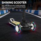 SIMATE 3-Wheel Kids Kick Scooter Ages 3-12, LED Light Wheels, 3 Adjustable Heights, Wide Anti-Slip Deck, Max Load 110 Lbs