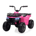 12V Kids Ride On Electric ATV, Ride Car Toy with Bluetooth Audio,High/Low Speed, LED Headlights, Battery Indicator & Radio