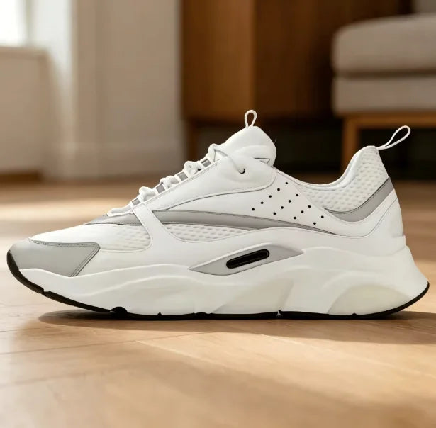 B22 Summer new casual sports shoes for men retro fashion sports shoes mesh contrast color thick bottom sports shoes for men