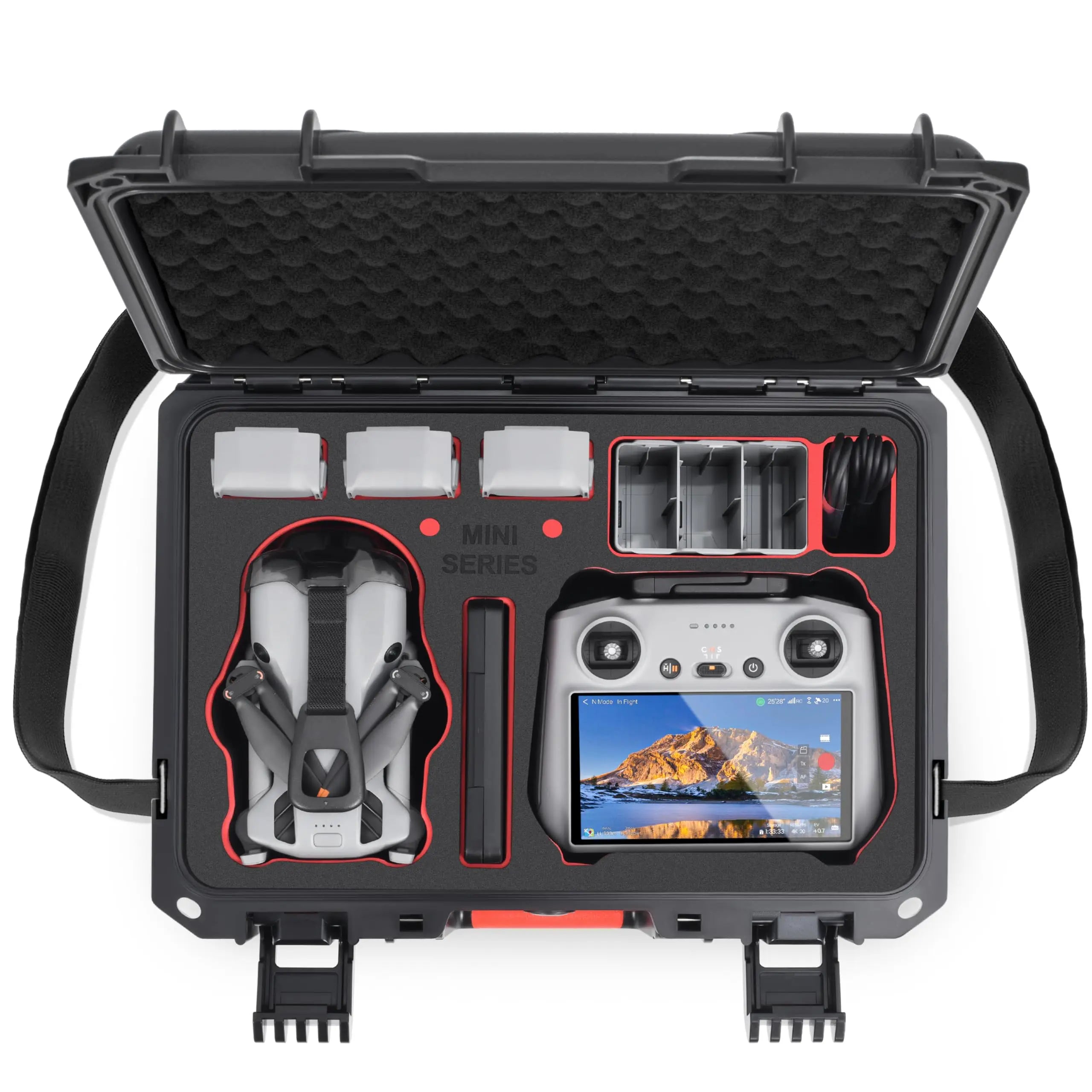 STARTRC Waterproof Hrad Case for DJI Mini 5 Pro Drone, Fly More Combo,RC2/RC-N3, Batteries(7 pcs), Charging Hub, 65W Charger, Filter Set & More Accessories