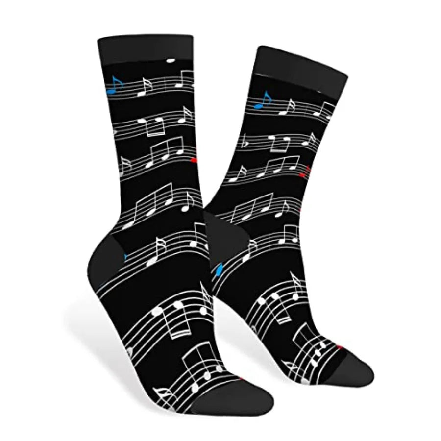 AOYEGO Funny Socks Health Curve Novelty Casual Crew Socks Contrast Color Design for Women Men Gift