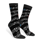 AOYEGO Funny Socks Health Curve Novelty Casual Crew Socks Contrast Color Design for Women Men Gift