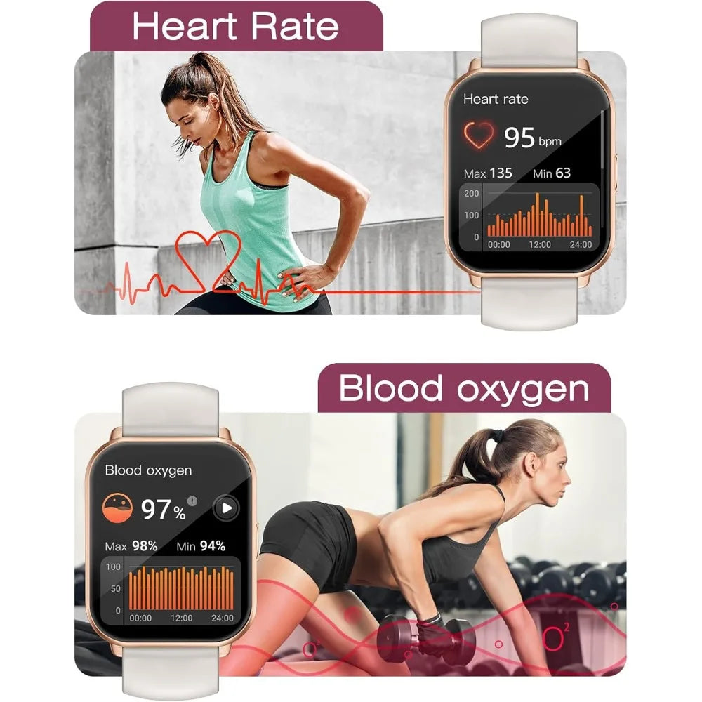 Smartwatches with Fitness Tracker, Heart Rate Monitor, and Multi-Sport Modes for Men and Women