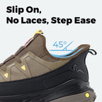 Fittington Slip-on Shoes Wide Sneakers For Men Soft Mens Running Shoe Slip Resistant Hiking Walking Shoes With Arch Spport