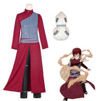 Anime Ninja Gaara Role Playing Costume Sand Dress Red Role Playing Performance Costume New Style