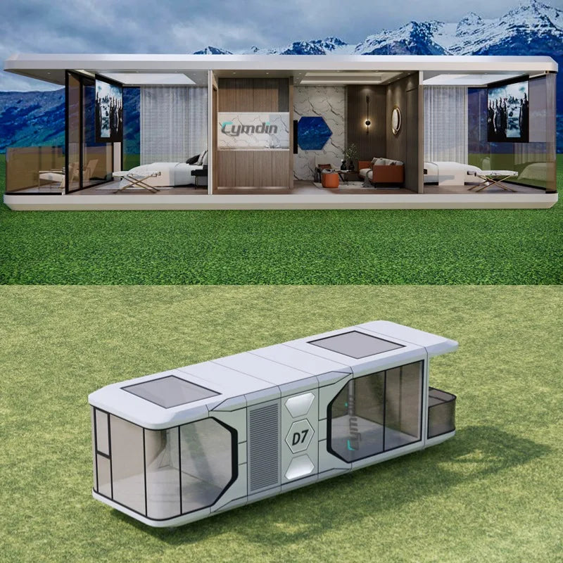Customized Mobile Tiny House Steel Frame Insulated All Climate Resistant for Homestay Farm Stay Glamping Pod Home