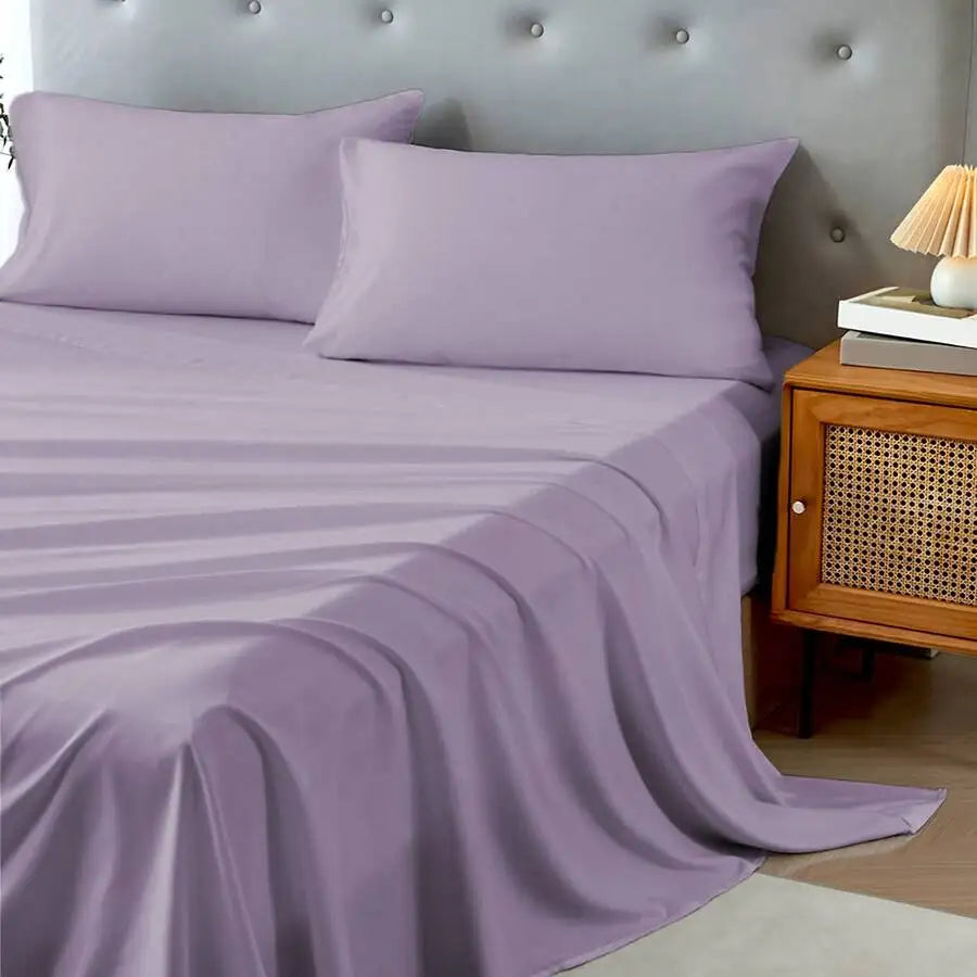 3/4 Piece Home Bed Sheet Set, Soft, Cooling, Comfortable And Breathable Bedding Set, Hotel Luxury Home Summer Bedding Sheets Twi
