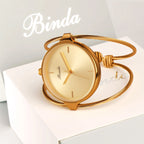 Binda Luxury Women’s Quartz Watch 30M Waterproof Elegant Stainless Steel Bracelet Lady Dress Watch with gift box