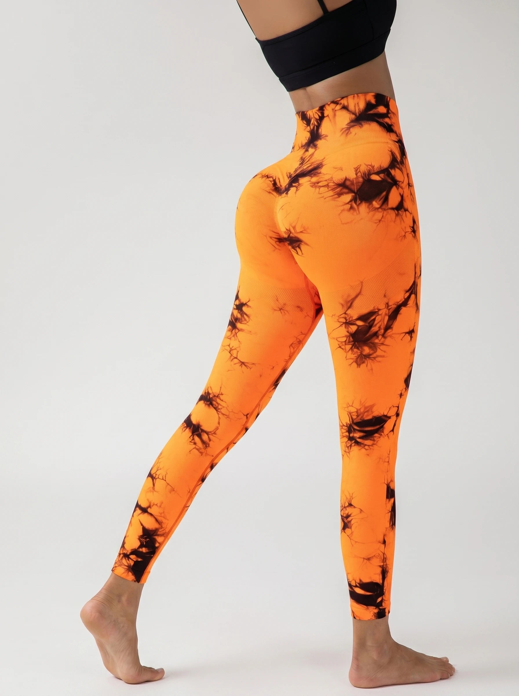 Fashionable Bright Tie-Dye High-Waist Yoga Pants, Available in 10 Splash Colors, Stretchy and Soft, Multiple Colors to Choose From, Perfect for Yoga Lovers and Everyday Casual Workouts