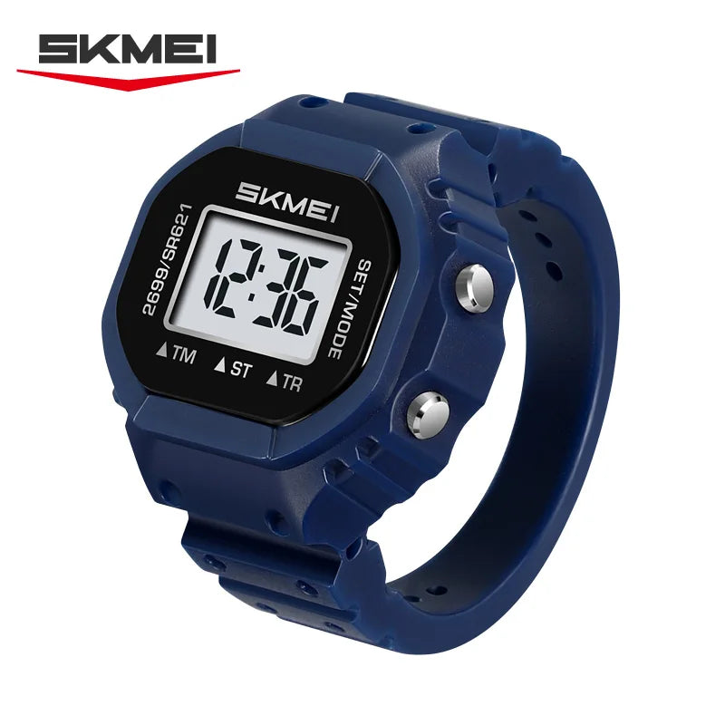 SKMEI 2699 New LED Digital Women Fashion Cool Rings Finger Watches Chronograph Plastic Watches Lady Jewelry （Cannot adjust size）