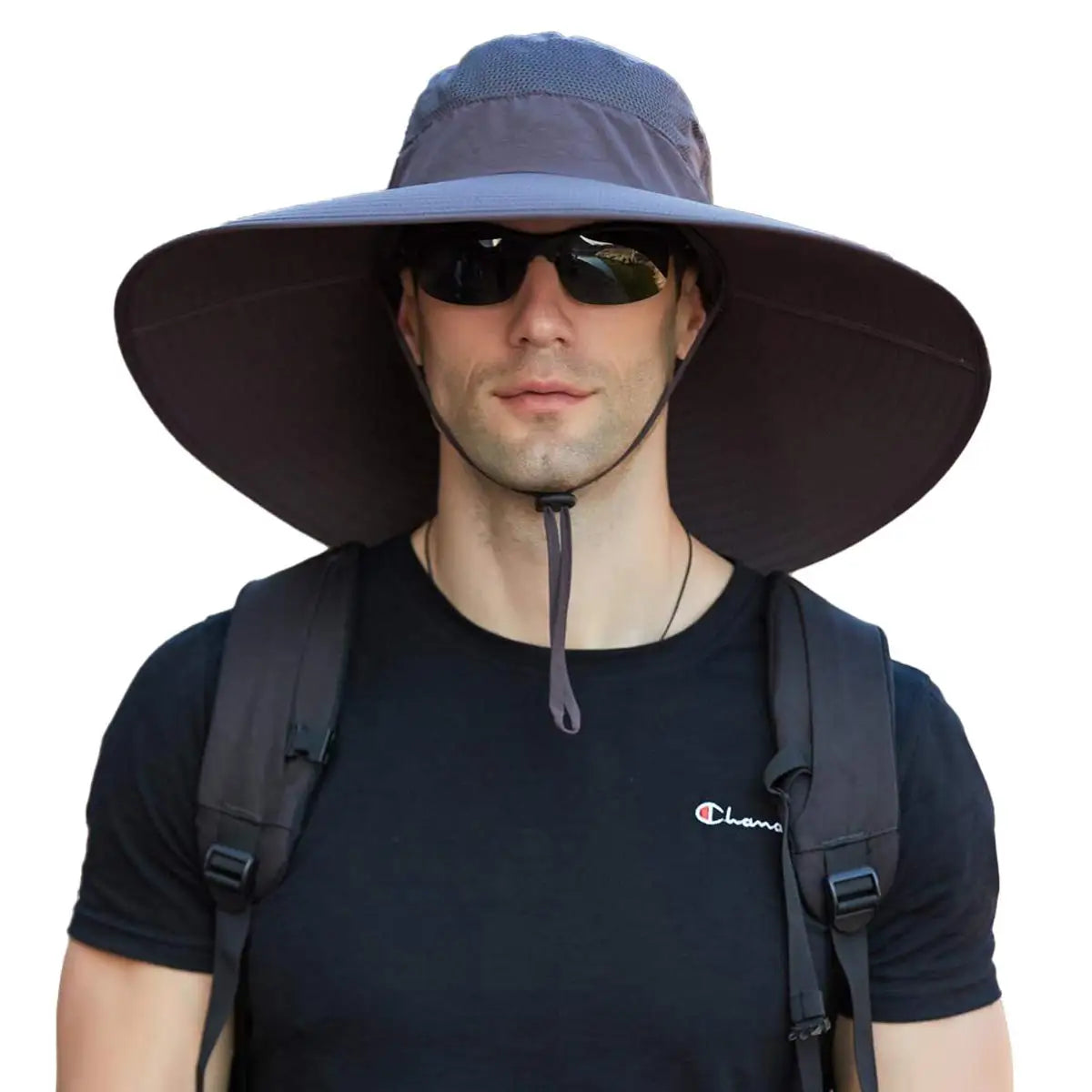 Leotruny Lightweight Windproof Super Wide Brim Waterproof Bucket Hat UPF 50+ UV Resistant Outdoor Sun Hat For Beach Fishing Travel Gardening