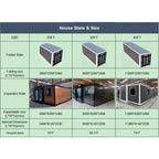 Folding Container House Modern Expandable Container Prefabricated Tiny House Modular Home Model