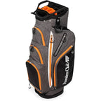 Golf Push Cart Bag - Riding Cart Bag - Waterproof Bag Cover - Secure Cart Base - Lightweight - 15-Way Club Organizer - External
