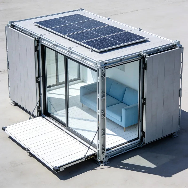 Durable 20ft Detachable Shipping Container House Luxury Prefabricated Living Accommodation Easy Setup Modular Tiny Home Kit