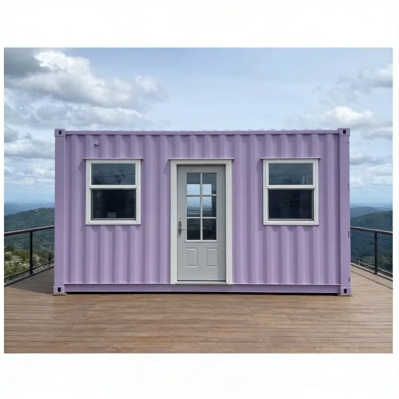 Durable 20ft Detachable Shipping Container House Luxury Prefabricated Living Accommodation Easy Setup Modular Tiny Home Kit