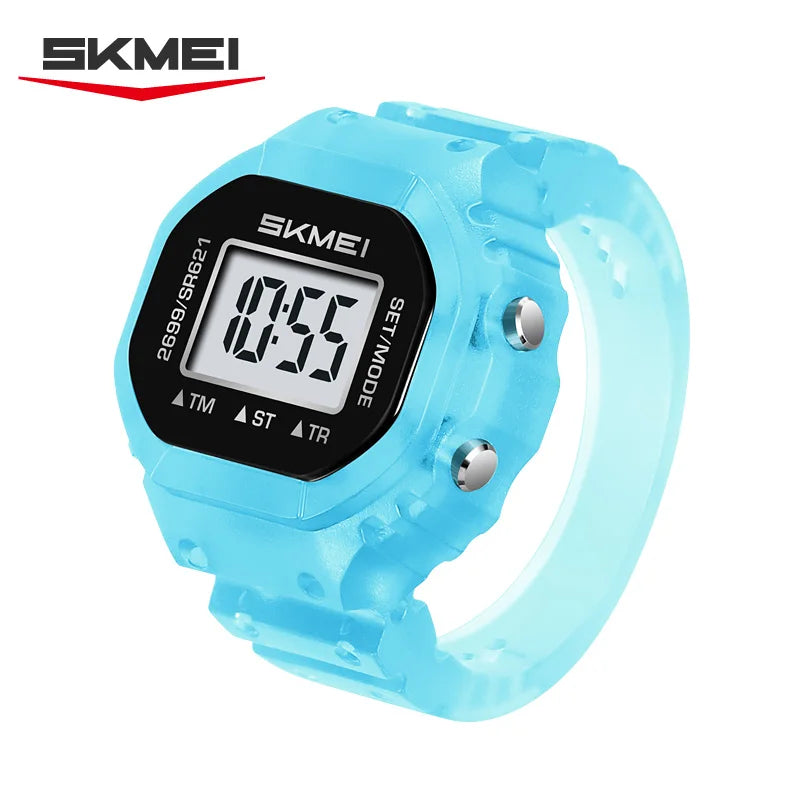 SKMEI 2699 New LED Digital Women Fashion Cool Rings Finger Watches Chronograph Plastic Watches Lady Jewelry （Cannot adjust size）