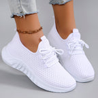 Women's Breathable Mesh Flat Shoes Casual Sports Sneakers Summer Walking Shoes Clearance Free Shipping