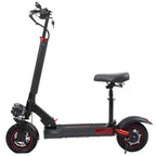 Foldable Electric Scooter 800W 48V 10 inch off-road Front-Rear Suspension E Scooter with Seat for Fun and Commuting
