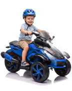 12V Dual Motor Kids Electric Ride-On Car – Up to 4 MPH, Music & Colorful Lights, 66 lbs Capacity, Outdoor 3-Wheels Battery Powered Vehicle Toy Tricycle for Boys & Girls Ages 3-6