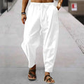 Wide Pants Spring Men's Korean Fashion Sports Streetwear Linen Oversize Trousers Yoga Pants Sweatpants Casual Daily Wear