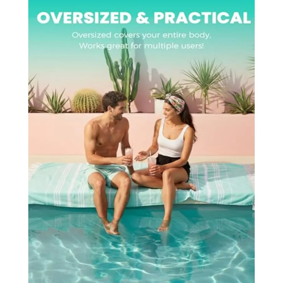 Turkish Beach Towels Vacation Essentials Quick Dry Sand Free Oversized Bath Pool Swim Towel Extra Large XL Blanket Adult Travel