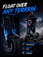 Gleeride A7 MAX 13" Off-road Electric Scooter 2*5000W Motors 72V 50Ah Battery(New Update)