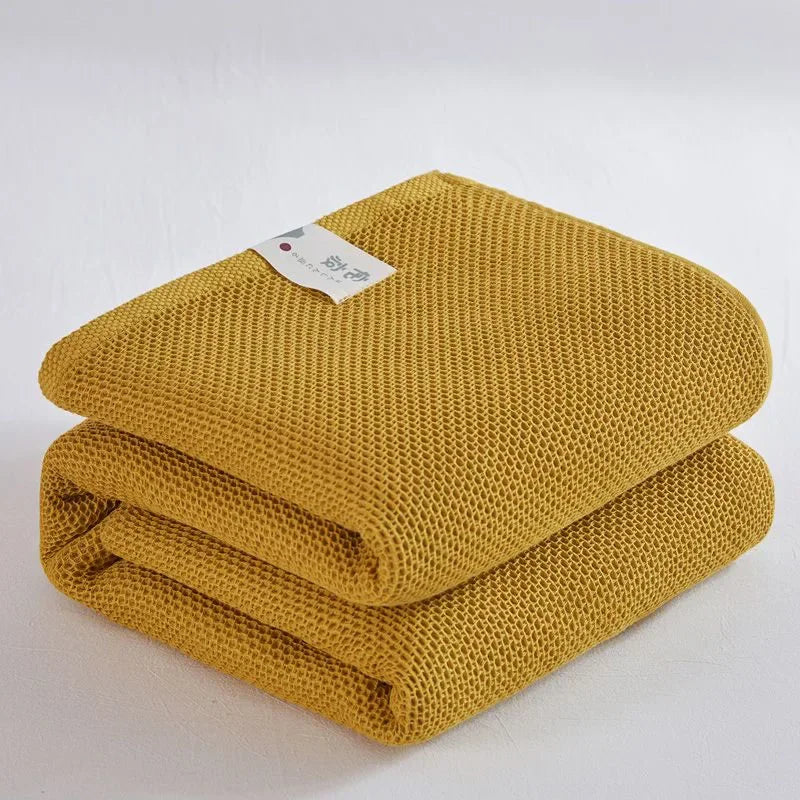 Solid Cotton Blanket for Bed Waffle Plaid Bedspread for Single Queen King Bed Sofa Blankets Throw Sofa Cover Sheet Summer Quilt