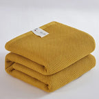 Solid Cotton Blanket for Bed Waffle Plaid Bedspread for Single Queen King Bed Sofa Blankets Throw Sofa Cover Sheet Summer Quilt