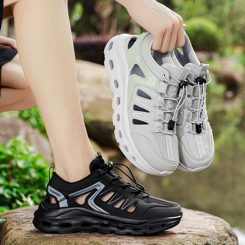 Men's Hiking Shoes Waterproof All-Terrain Outdoor Sneakers Non-Slip for Trekking Camping Tactical Training Outdoor Cycling