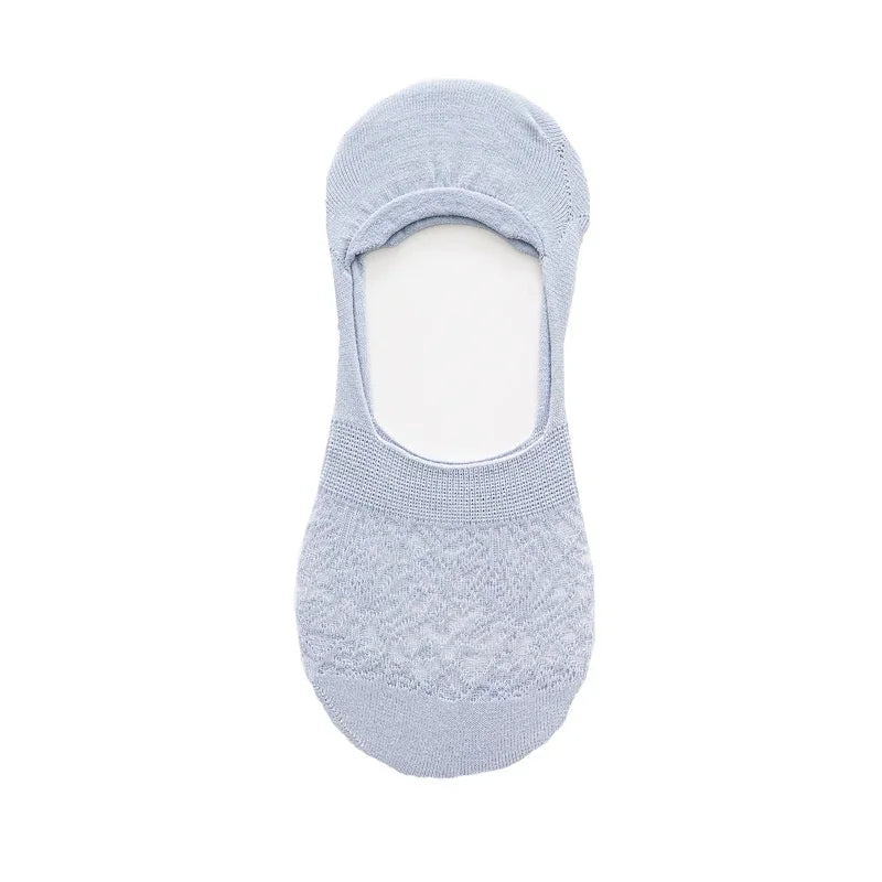 Fashion Non-slip Silicone Lace Ankle Socks Women Invisible Hollow Out Cotton Summer Boat Socks Breathable Short Low Cut Socks