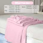 Cooling Comforter Set Size Lightweight Blanket for Hot Sleepers with Cooling Pillowcases 2-Piece Bedding Set for Night Sweats a