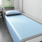 Summer Ice Silk Cooling Pad Breathable Jacquard Mattress Cover with Nonwoven Surface for College Student Dorm Bedroom Cool Sleep
