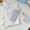 2026 Socks Women Spring Summer Blue Sea Salt Lace Stacking Socks Loose Design Medium Tube Korean Minimalist Cotton Socks