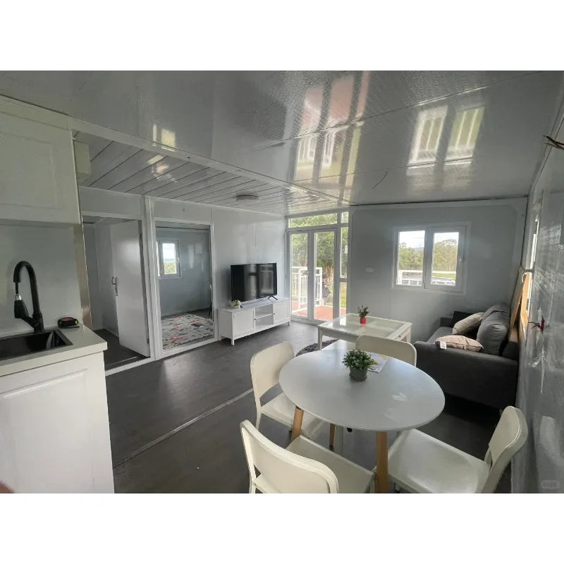 Expandable Container House Prefab Tiny Home Modular Prefabricated Mobile Villa Folding House for Residential Living Use