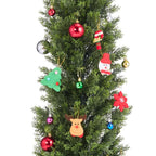 Artificial Topiary Cedar Trees 60 inch 2 Set Faux Pine Shrubs Plants Fake Silk Tree Look Real Easy Assembly for Decor Front Por