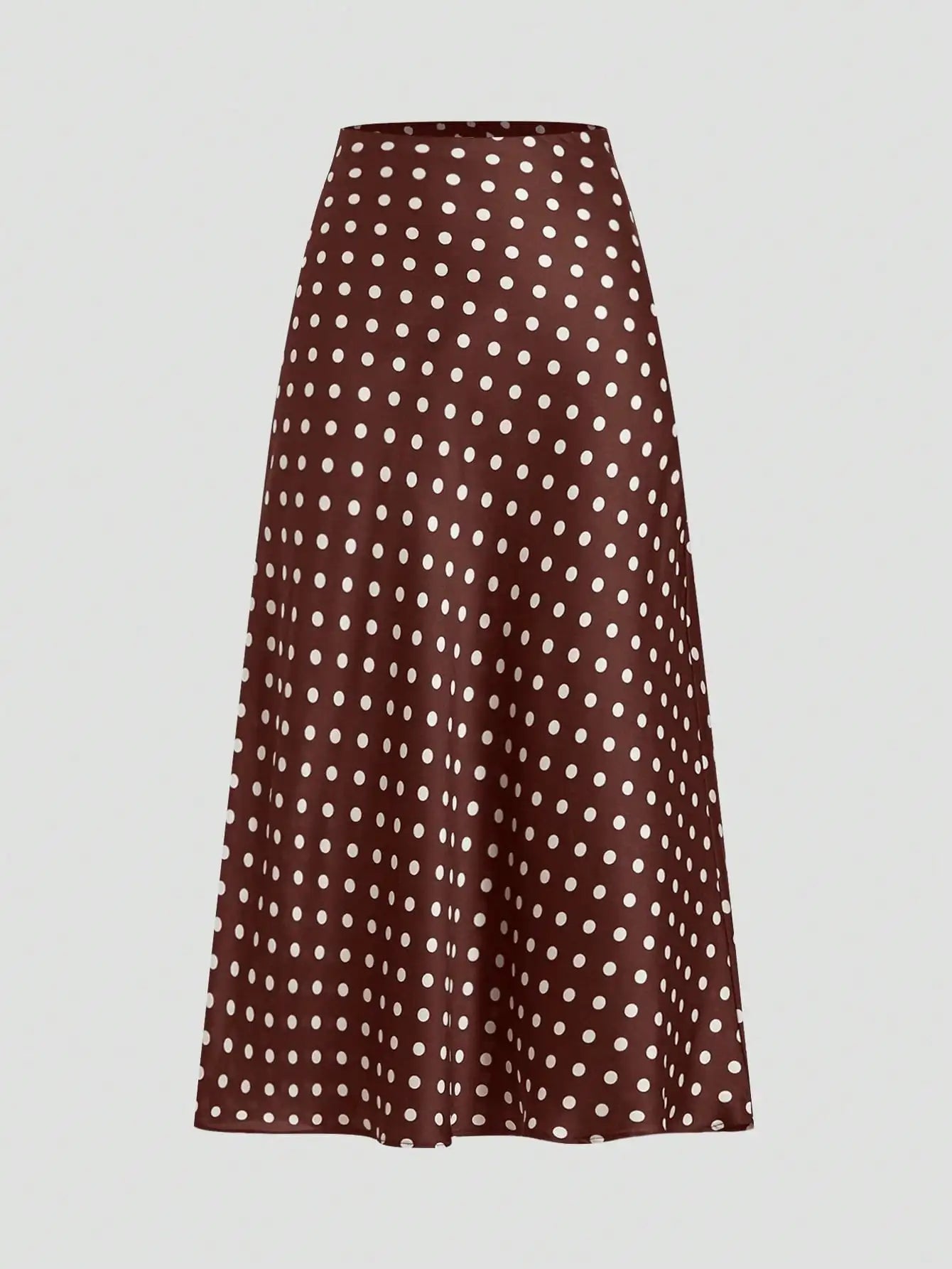 Firerie Women's Retro Elegant Polka Dot Print Vacation Style Skirt,Fall,Fall For Women,Winter For Women,Vacation