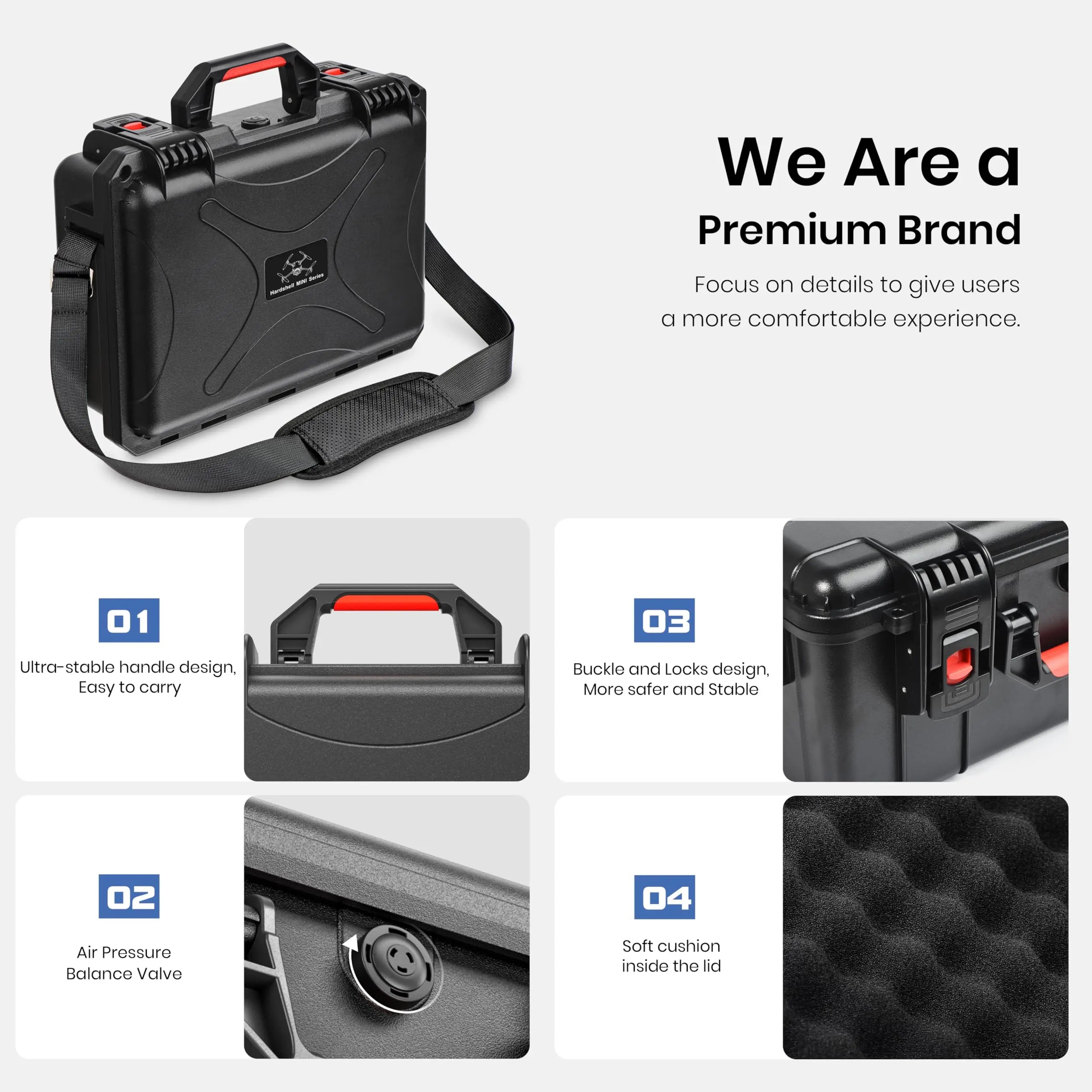 STARTRC Waterproof Hrad Case for DJI Mini 5 Pro Drone, Fly More Combo,RC2/RC-N3, Batteries(7 pcs), Charging Hub, 65W Charger, Filter Set & More Accessories