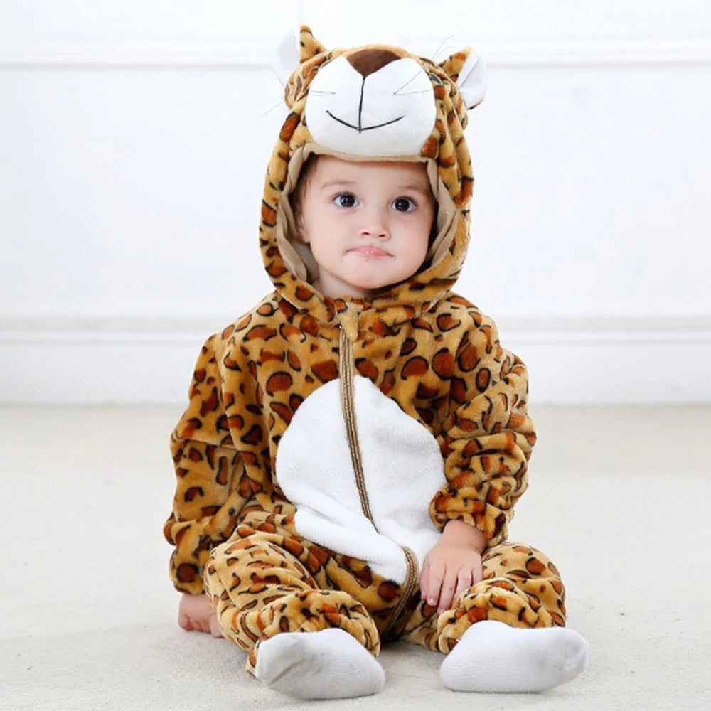 Halloween Costume Adult Family Plush Fleece Animal Onesie Hooded Jumpsuit Pajamas Set Cute Creature Mascot Party Outfit